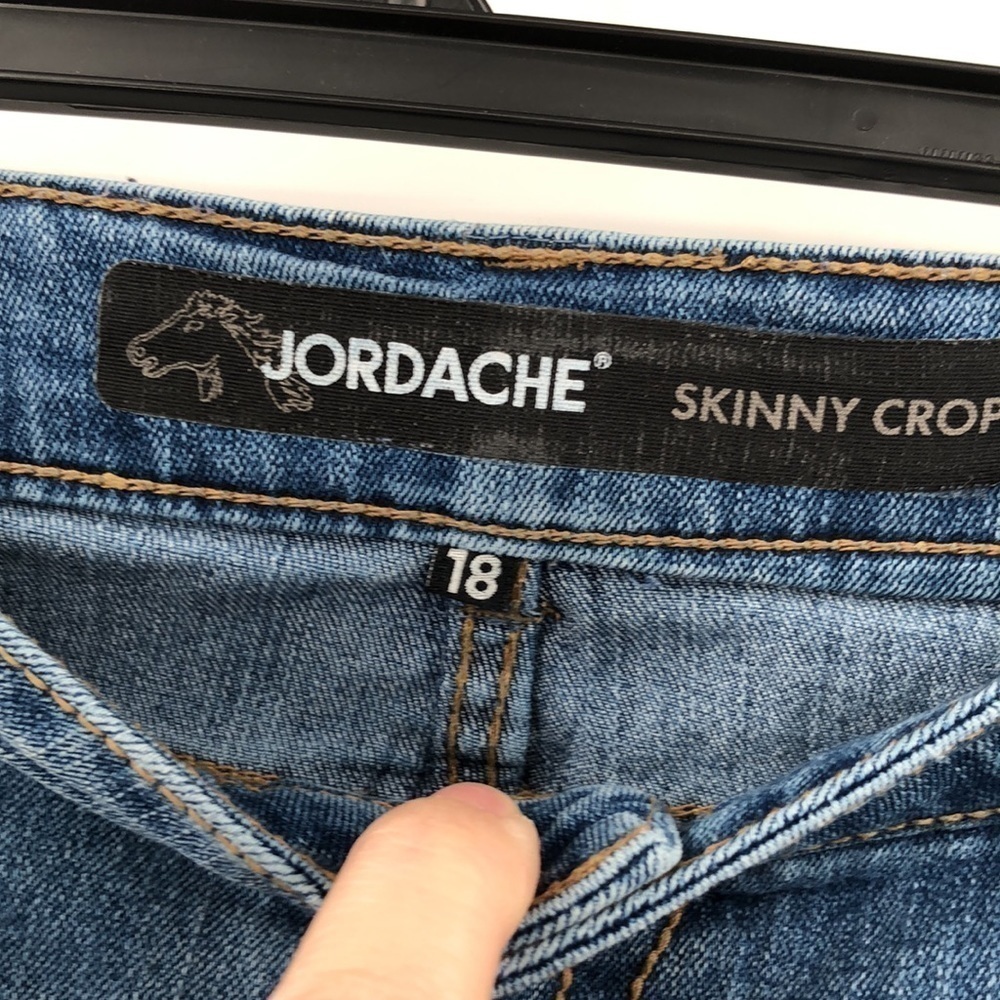 Jordache Skinny Crop Jeans Size 18 - Picture 2 of 12